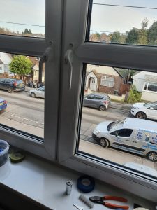 Double glazing upgrades to old white tilt & turn windows Double glazing upgrades to old white tilt & turn windows